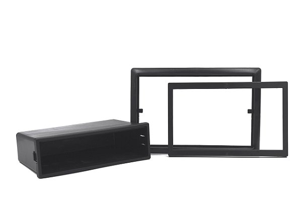 Moldura Expex 1 e 2 Din Megane 2007 a 2012 Preta Epx453