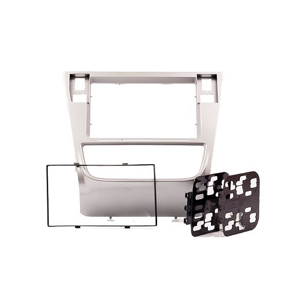 Moldura Expex 2 Din Gol G6 Prata Botao na Moldura Epx 219
