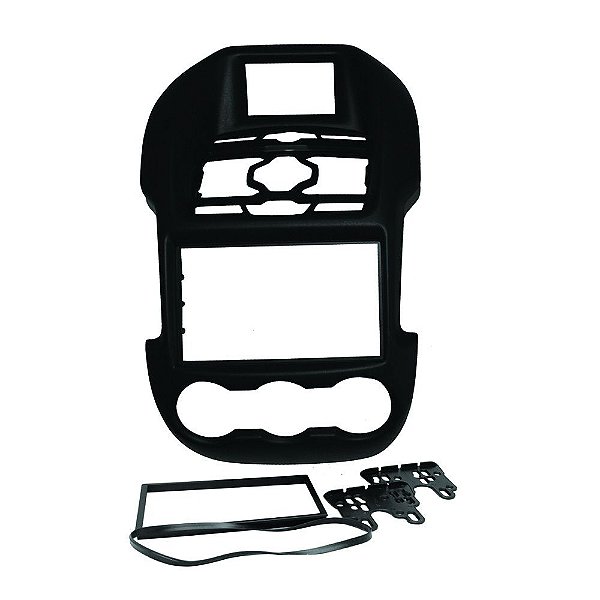 Moldura Fiamon 2 Din Ranger Xlt 12 a 15 Sem Gps Preta 3135