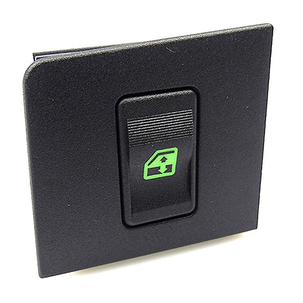 Botão Interruptor Vidro Elétrico Simples Uno Led Verde
