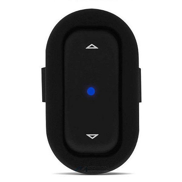 Botão Interruptor De Vidro Elétrico Simples Led Azul Agile