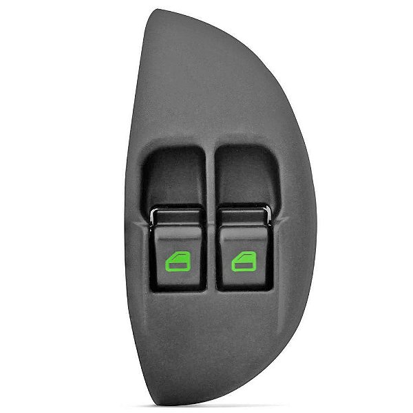 Botão Interruptor Vidro Elétrico Duplo Palio Young Verde