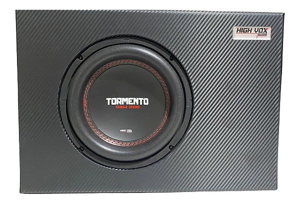 Caixa Sub Grave Tormento Alto Falante 200 Wrms - 8 Pol Reta