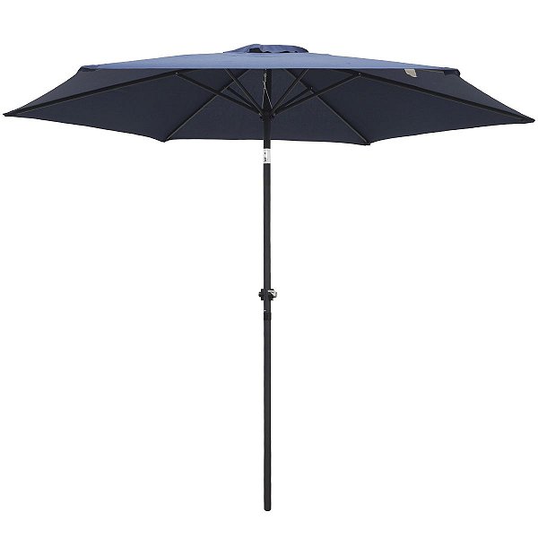 Ombrelone Central Guarda Sol 2,70m Proteção Ultra Violeta Uv Azul