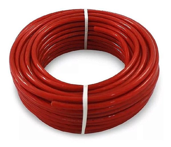 Fio Cabo automotivo Permak 21,00 Mm Vermelho 76r 25 Metros