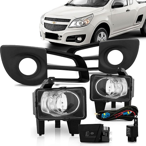 Kit farol auxiliar Milha Montana 2011 em diante shocklight