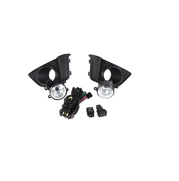Kit farol auxiliar Milha New Fit 2015 a 2016 Bmo shocklight
