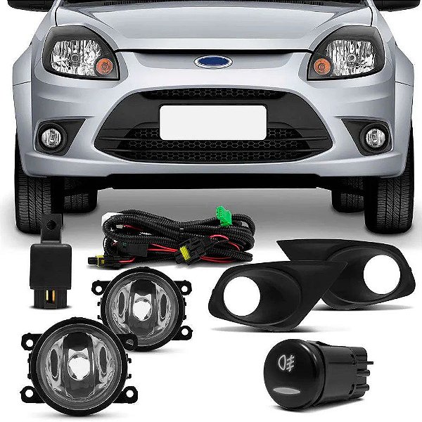 Kit farol auxiliar Milha Ka 2012 a 2014 Bmo Com grade