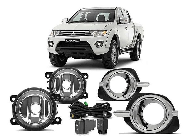 Kit farol auxiliar Milha L200 Triton 2014 em diante Bmo