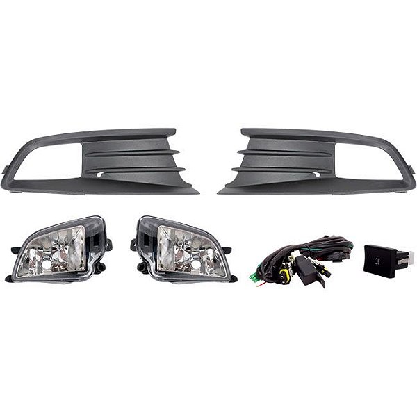 Kit farol auxiliar Milha Gol Voyage G6 2012 a 2015 Bmo