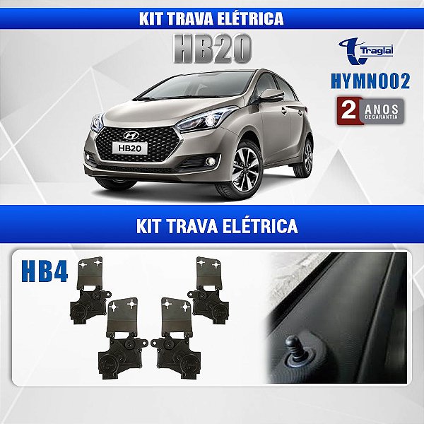 Kit Trava Elétrica Hb20 4 Portas Tragial