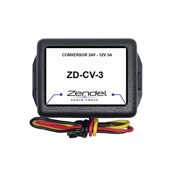 Conversor de Voltagem de 24v para 12v 3a Zendel 36w