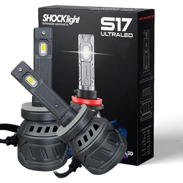 Lâmpada Ultra Led Shocklight 55w S17 Nano H27 6000k Canbus