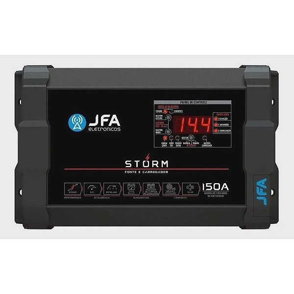 Fonte Carregador de Bateria Storm Plus 150a Jfa Bivol 12a15v