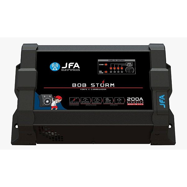 Fonte Carregador de Bateria Bob Storm 200a Jfa Bivolt 12a15v