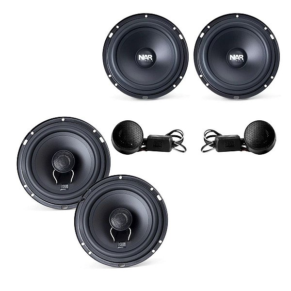 Alto Falante Dianteira e Traseira 2 Vias 6" Coaxial 100wrms