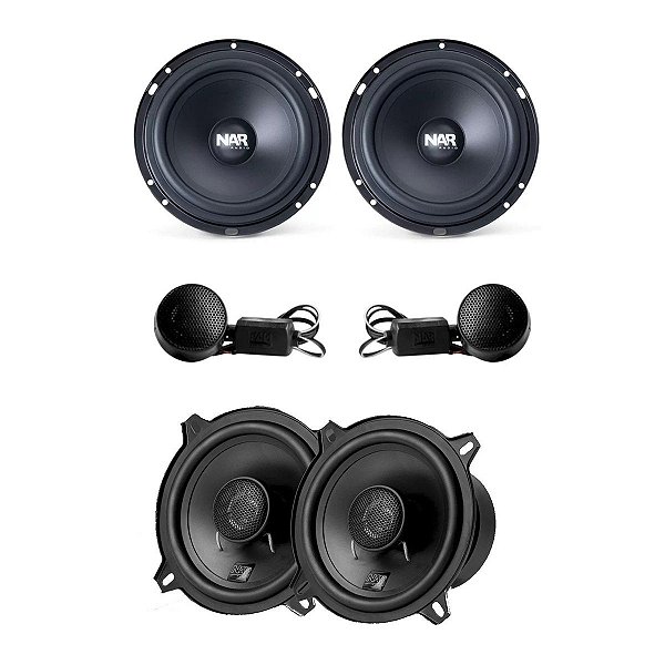 Alto Falante Dianteira Traseira 2 Vias 6" 5" Coaxial 100wrms