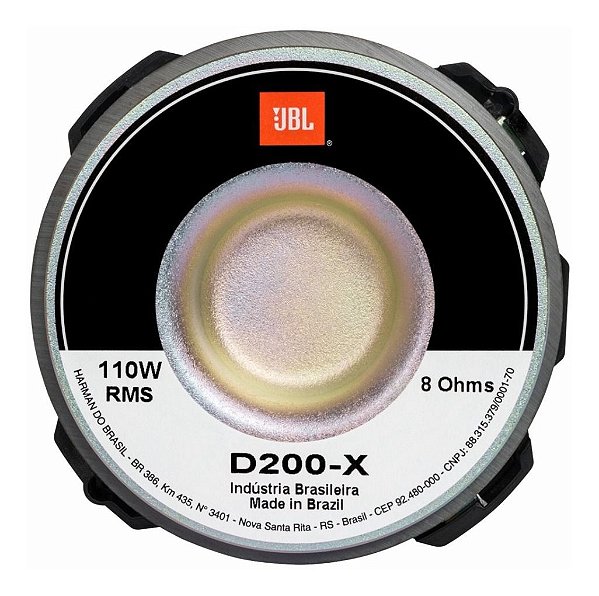Driver Jbl D200x 110wrms D 200 Selenium Som Automotiv D-200x