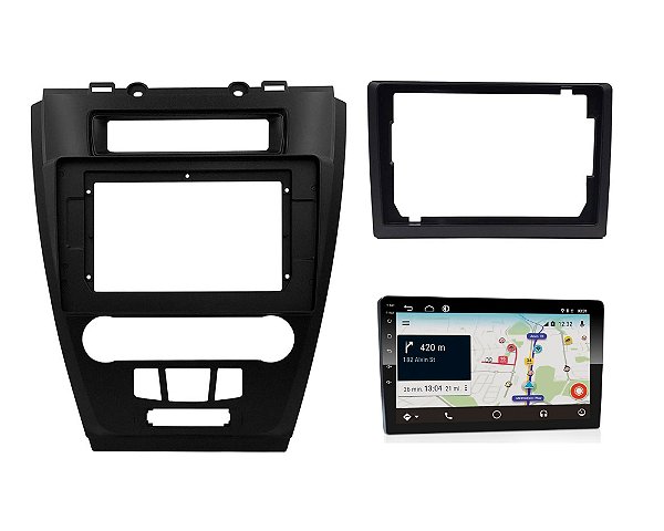 Central Multimidia Car Play Etech 9 Polegada Fusion 09 Diant