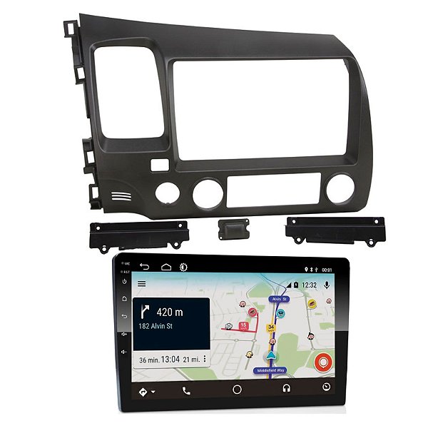 Central Multimidia Car Play E-tech 9 Poleg New Civic 07 a 11