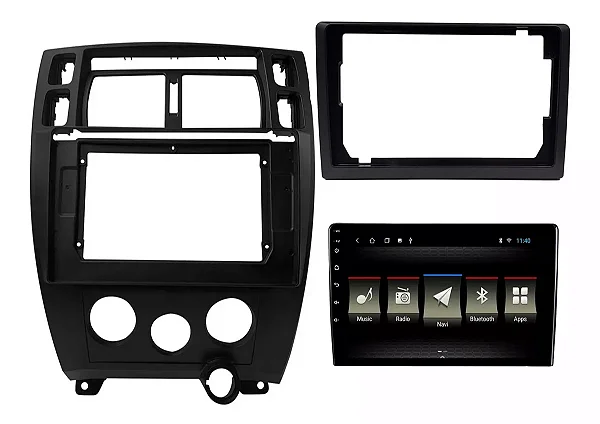 Central Multimidia Android Jr8 X 9 Polegadas Tucson 07 a 10