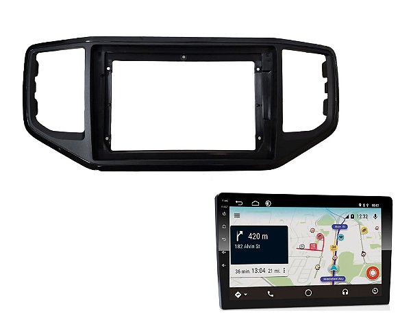 Central Multimidia Car Play E-tech 9 Polegada Amarok 17 a 21