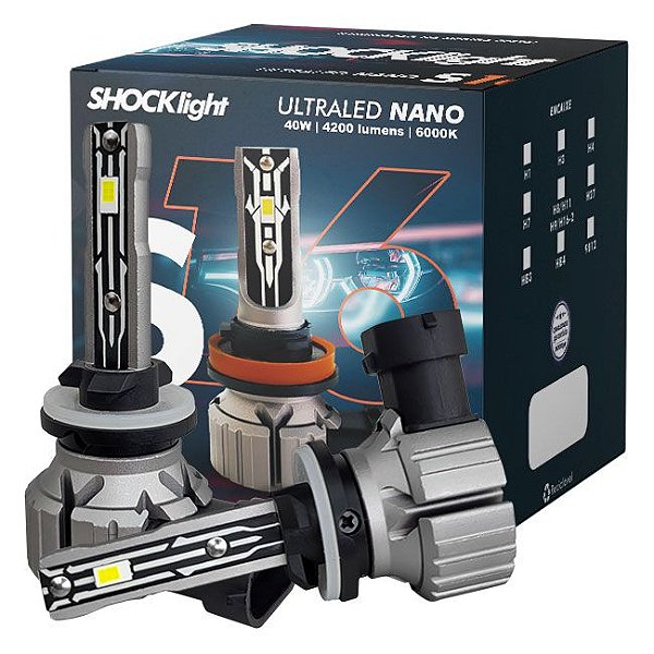 Lâmpada Ultra Led Shocklight 40w S16 Nano H27 6000k 12v