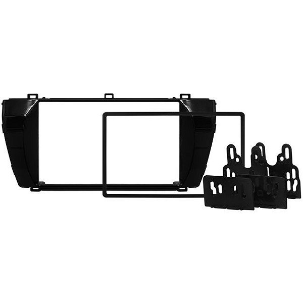 Moldura 2 Din Painel Black Piano Corolla 2015 a 2017 To-566