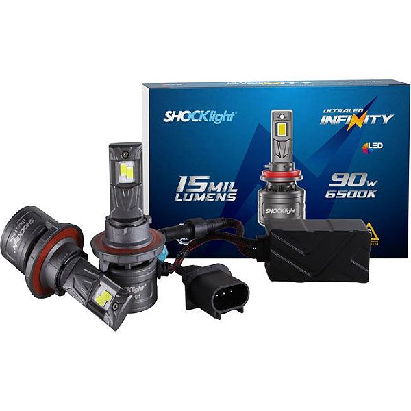 Lâmpada Ultra Led Shocklight H13 90w Infinity 15000lm Canbus