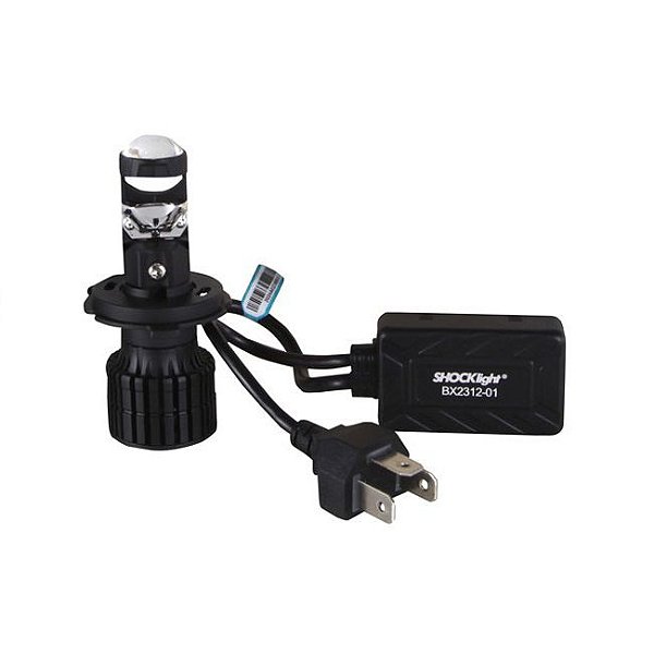 Farol Led Lampada H4 Nano Projetor Canhão para Moto 5000lm