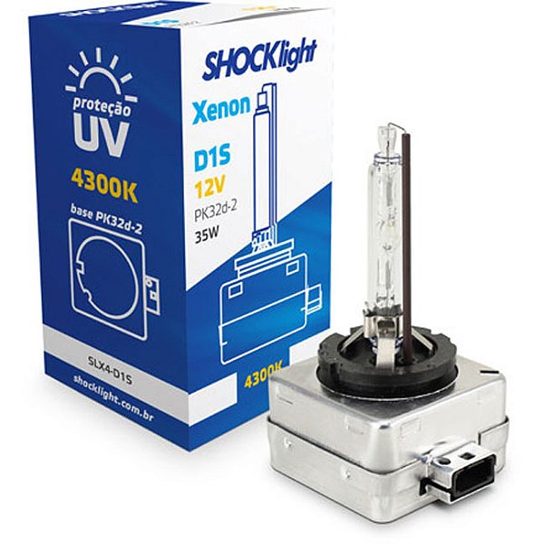 Lâmpada Shocklight Xenon D1s 4300k 35w 12v Luz Amarela