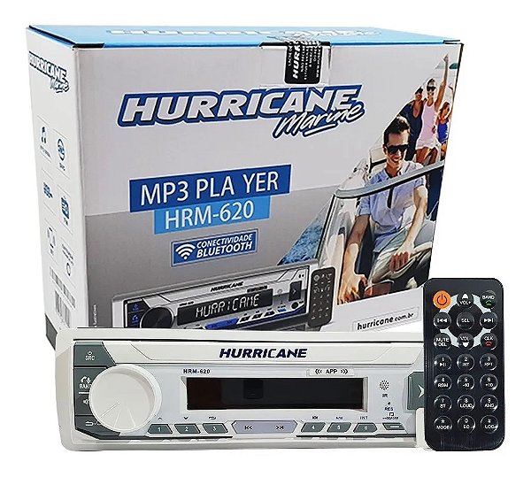 Radio Marinizado Hurricane Marini Hrm620 Bluetooth Usb Aux