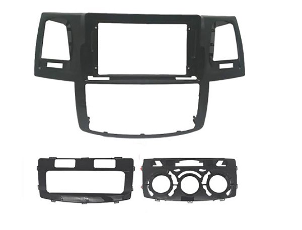 Moldura 9 Polegadas Expex Hilux 2006 a 2011 Black Piano