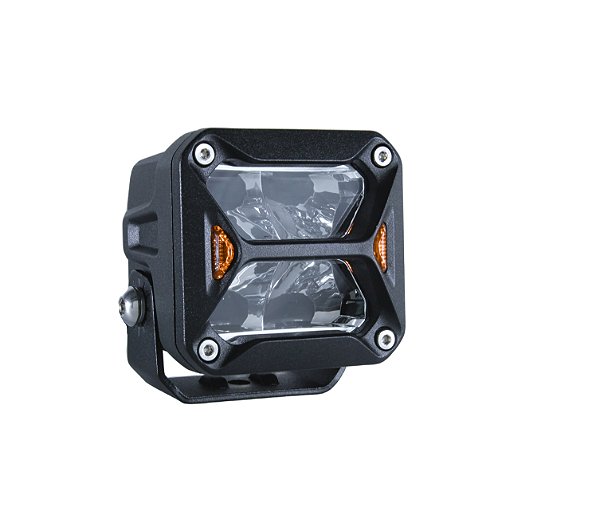 Farol Led Auxiliar Xroad Shocklight Quadrado 4 Led 20w 1800L