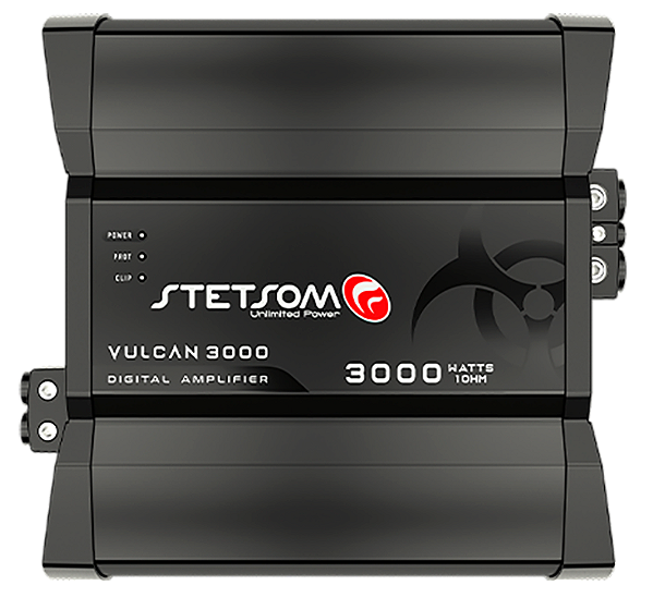 Módulo amplificador stetsom vulcan 3000 wrms 1 canal 1 ohm
