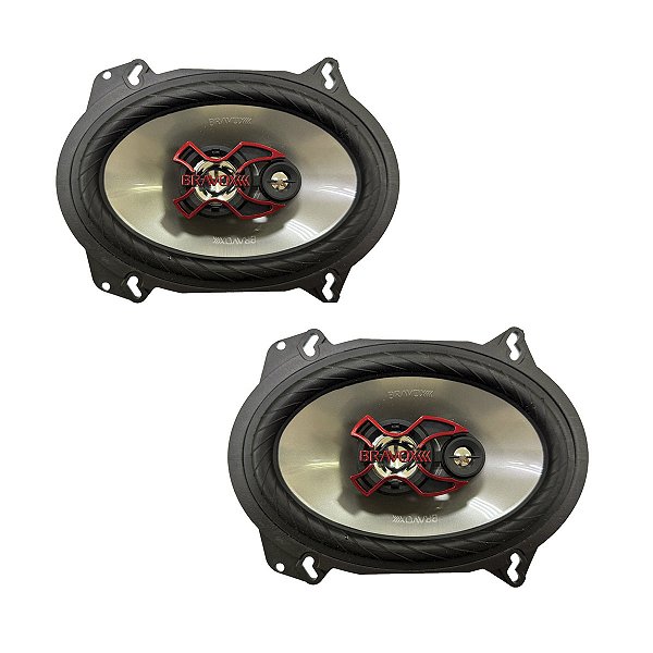 Par Alto Falante Bravox B3x57/68 5x7 6X8 Polegadas 100wrms