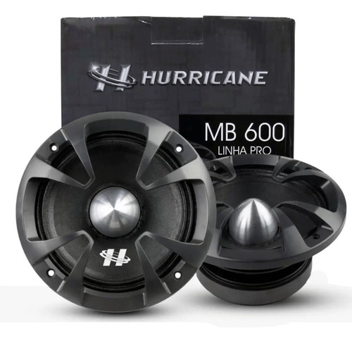 Par hurricane 6 polegadas mb 600 médio grave 500wrms 8 ohms