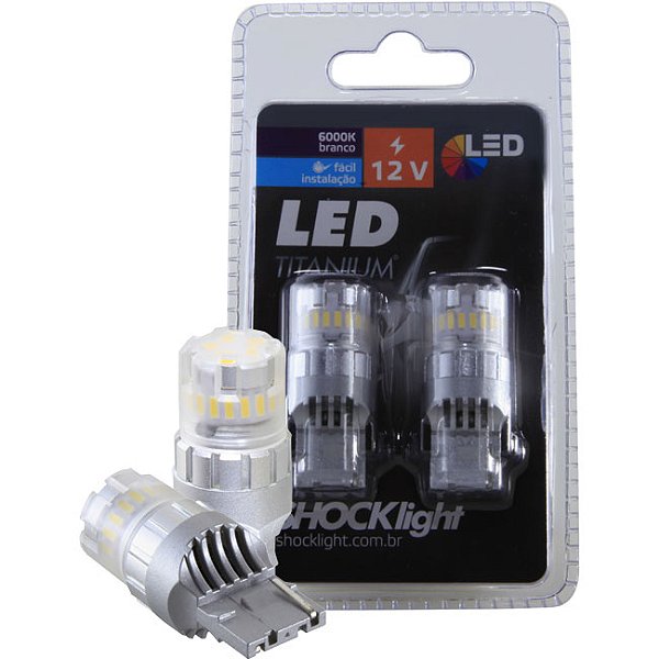 Par Lâmpada Led Titanium T20 1 Polo 7440 Shocklight Branca