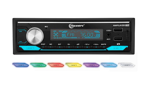 Processador Áudio Taramps Amplayer G2 Radio mp3 automotivo