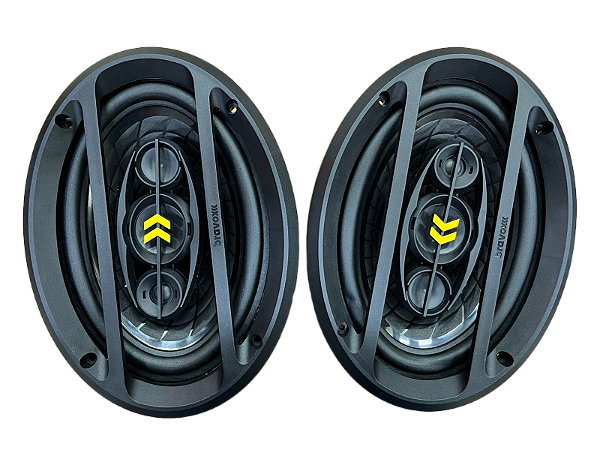 Par Auto Falante Triaxial Bravox 6x9 Polegada revo 69 200wrm