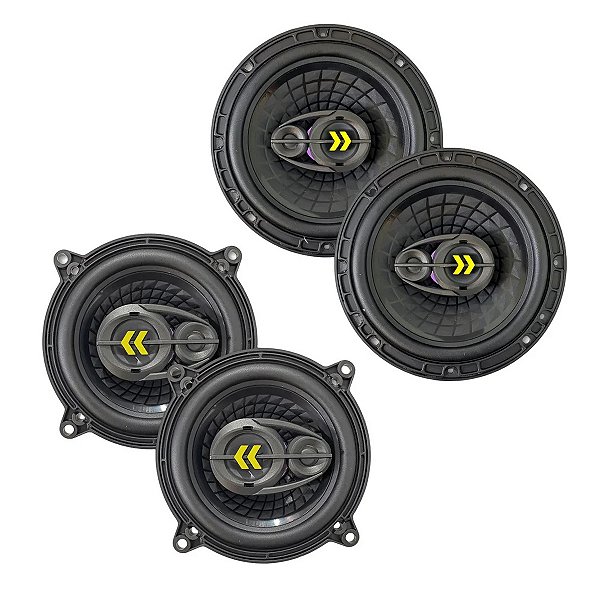 Kit alto falantes triaxial Bravox revo 6 e 5 Polegadas 280wrms