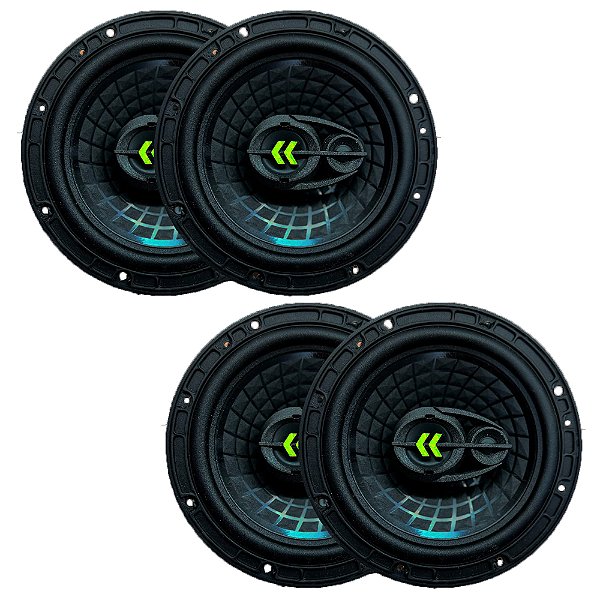 Kit 4 Auto Falantes Bravox 6 Polegadas revo 6 280wrms total