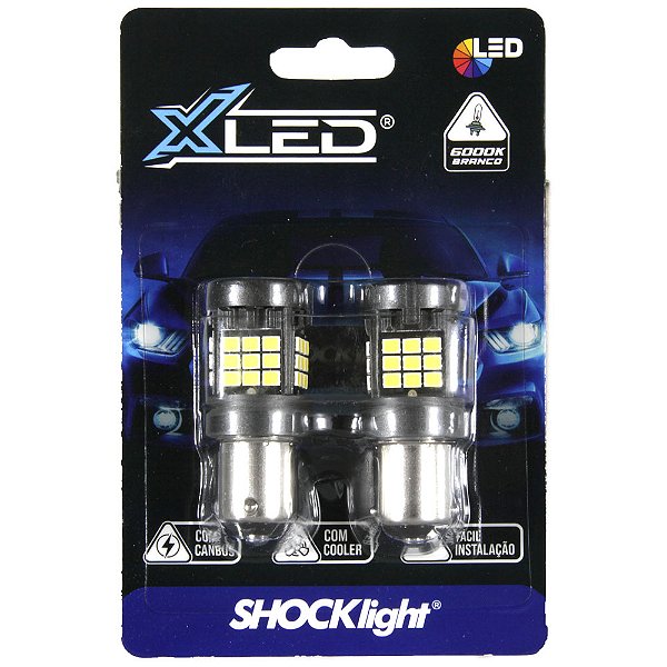 Lâmpada led 1 polo 36 led shocklight canbus branca 12v