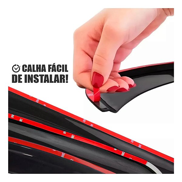 Conjunto Calha de Chuva ecoflex Uno Premio Elba 4 portas não serve nos Fire