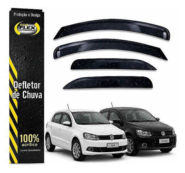 Conjunto Calha de Chuva ecoflex gol Voyage g5 g6 g7 g8 2008 a 2025
