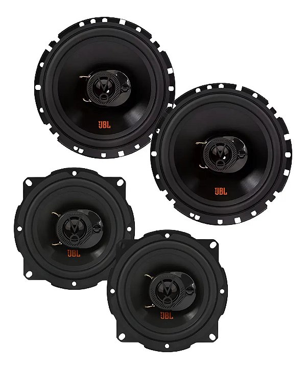 kit com Alto Falante 6 e 5 Polegadas Jbl flex 4 Triaxial totalizando 220wrms