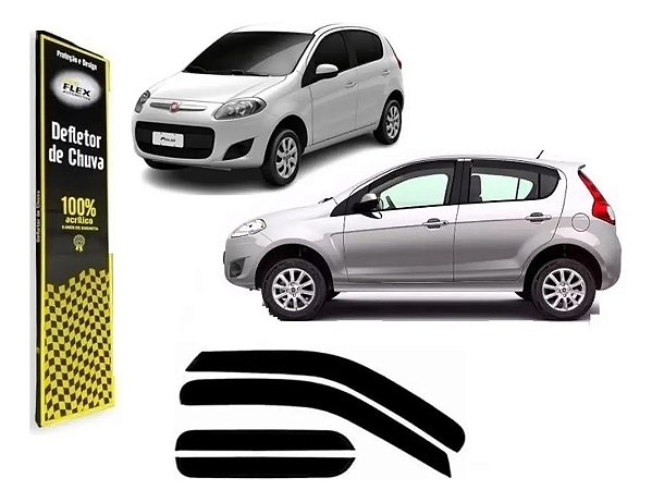 Jogo Calha Defletor Chuva ecoflex 50002A novo palio 2012 a 2023 4 portas