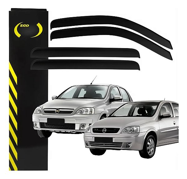 Jogo Calha Defletor Chuva ecoflex 70001A novo corsa 2003 a 2012 4 portas