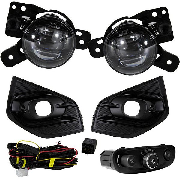 Kit farol milha auxiliar led shocklight spin 2024 em diante SL-043510LED