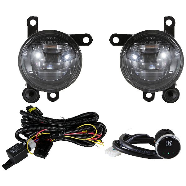 Kit farol milha auxiliar led shocklight Fastback 2026 em diante SL-092210U botão touch